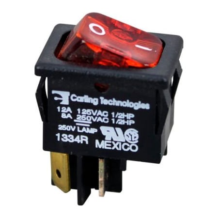 Allpoints Allpoints 42-1695 On/Off Lighted Rocker Switch - 10A/250V, 12A/125V 421695